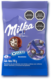 Milka Chocolate con Leche Relleno de Galletas Oreo, 100 g